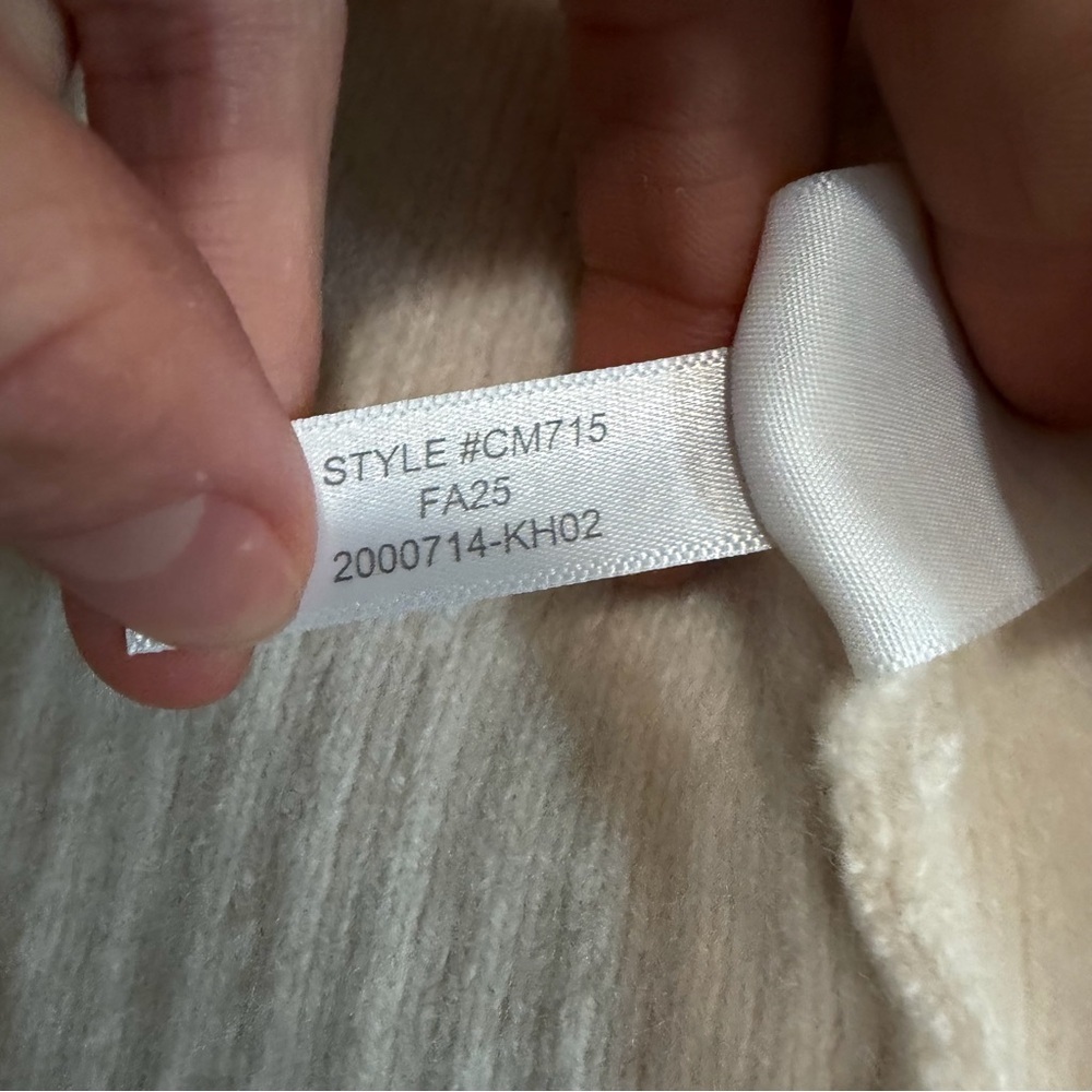 J crew ivory Milano-stitch cinched-waist cardigan - Picture 6 of 6